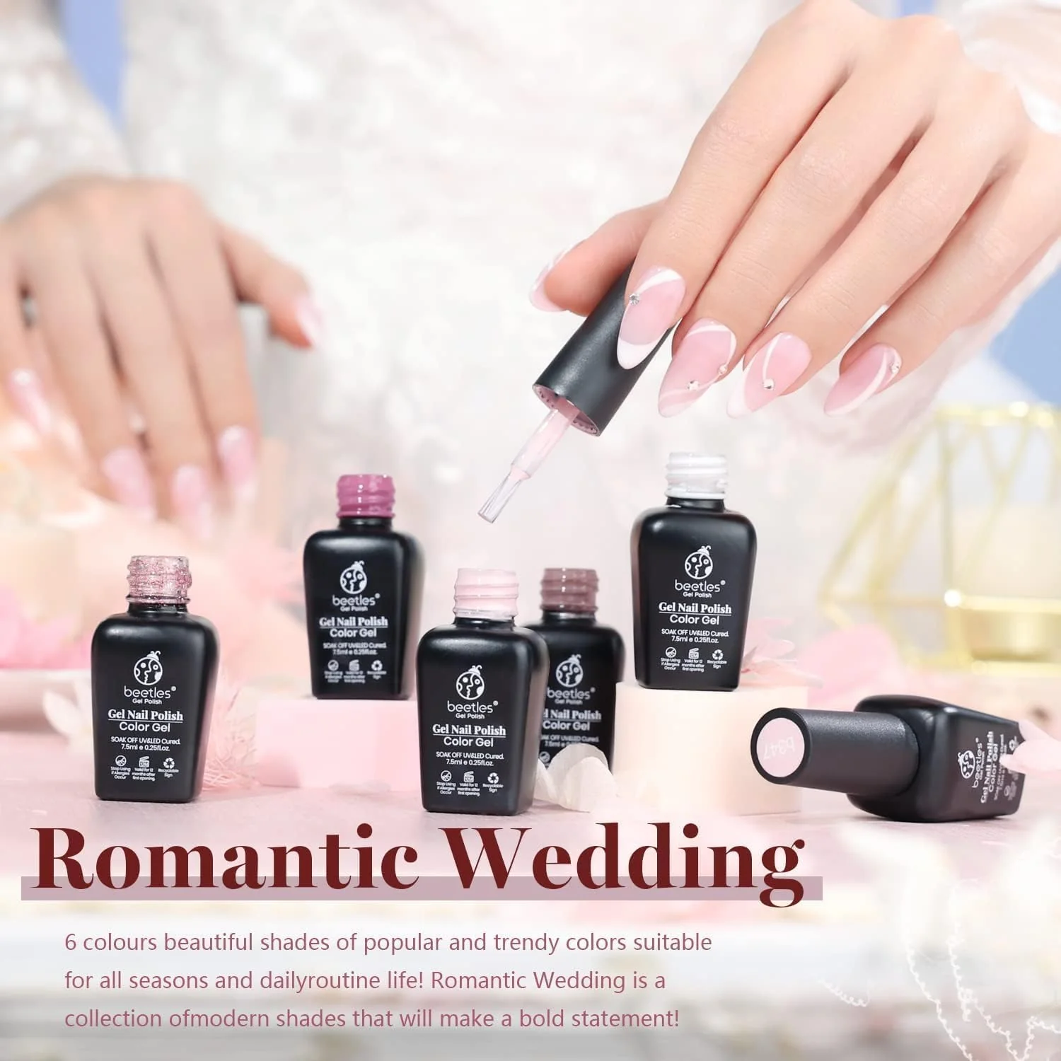 Romantic Wedding | 6 Colors Gel Polish Set - Image 2