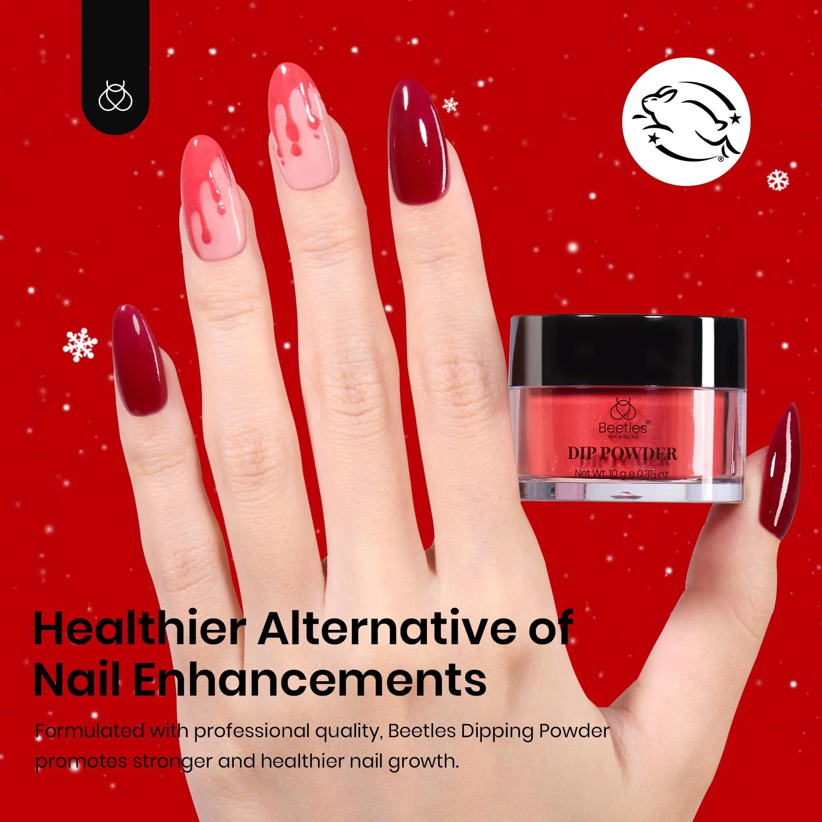 Ruby Preface |  6 color D powder Dip Red Nail Kit set - Image 5