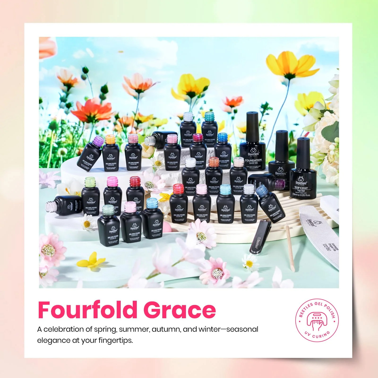 Season Palette - 25 Colors Nails Gel Nail Polish Summer Nails Set - Image 3