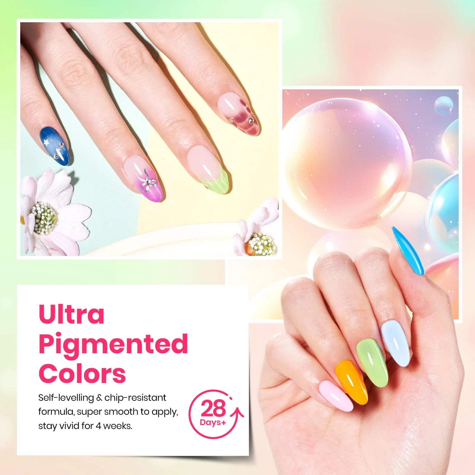 Season Palette - 25 Colors Nails Gel Nail Polish Summer Nails Set - Image 5