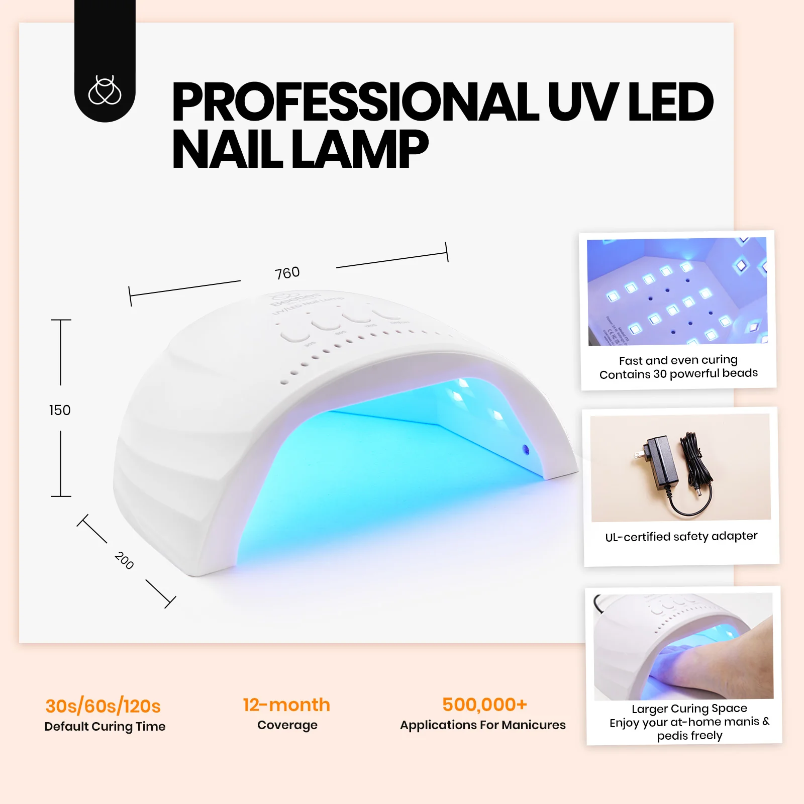 Beetles Gel Nail Starter Kit Chic Outfits Beauty Kit 45 Colors 76Pcs All-in-One Mani Kit - Image 4