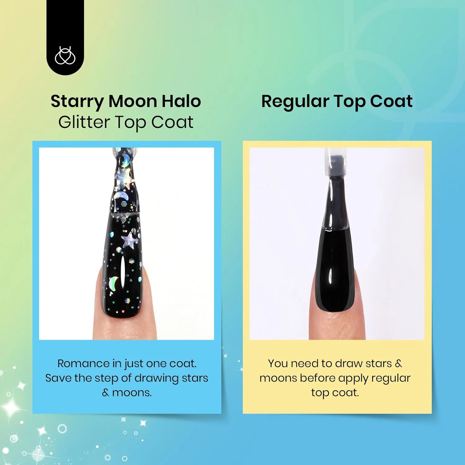 Stars Moon Halo | Beetles Silver Glitter Top Coat 15ML - Image 6