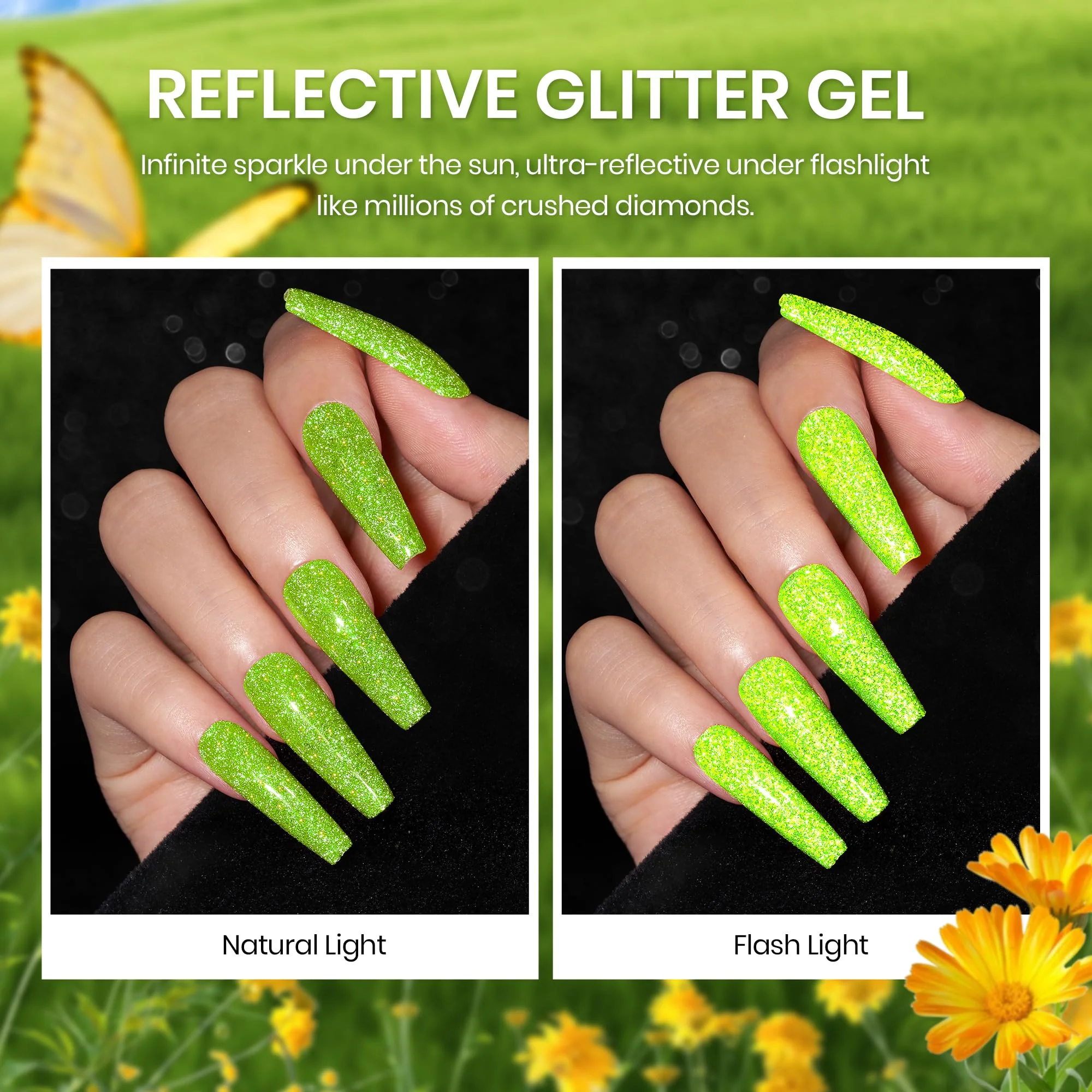 Summer Beats | 6 Colors Nails Jelly Cat Eye Glitter Gel Polish Set - Image 5