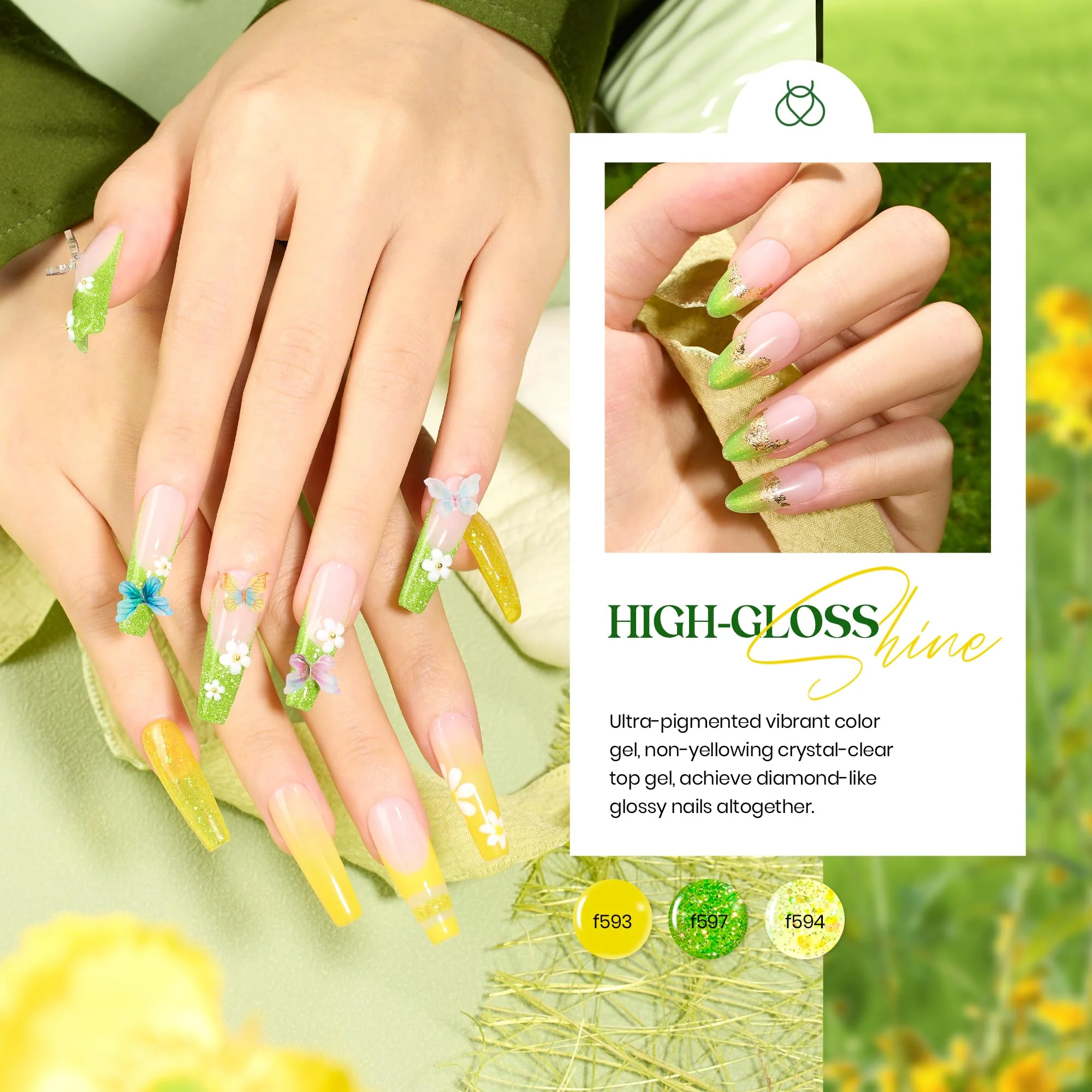 Summer Beats | 6 Colors Nails Jelly Cat Eye Glitter Gel Polish Set - Image 6