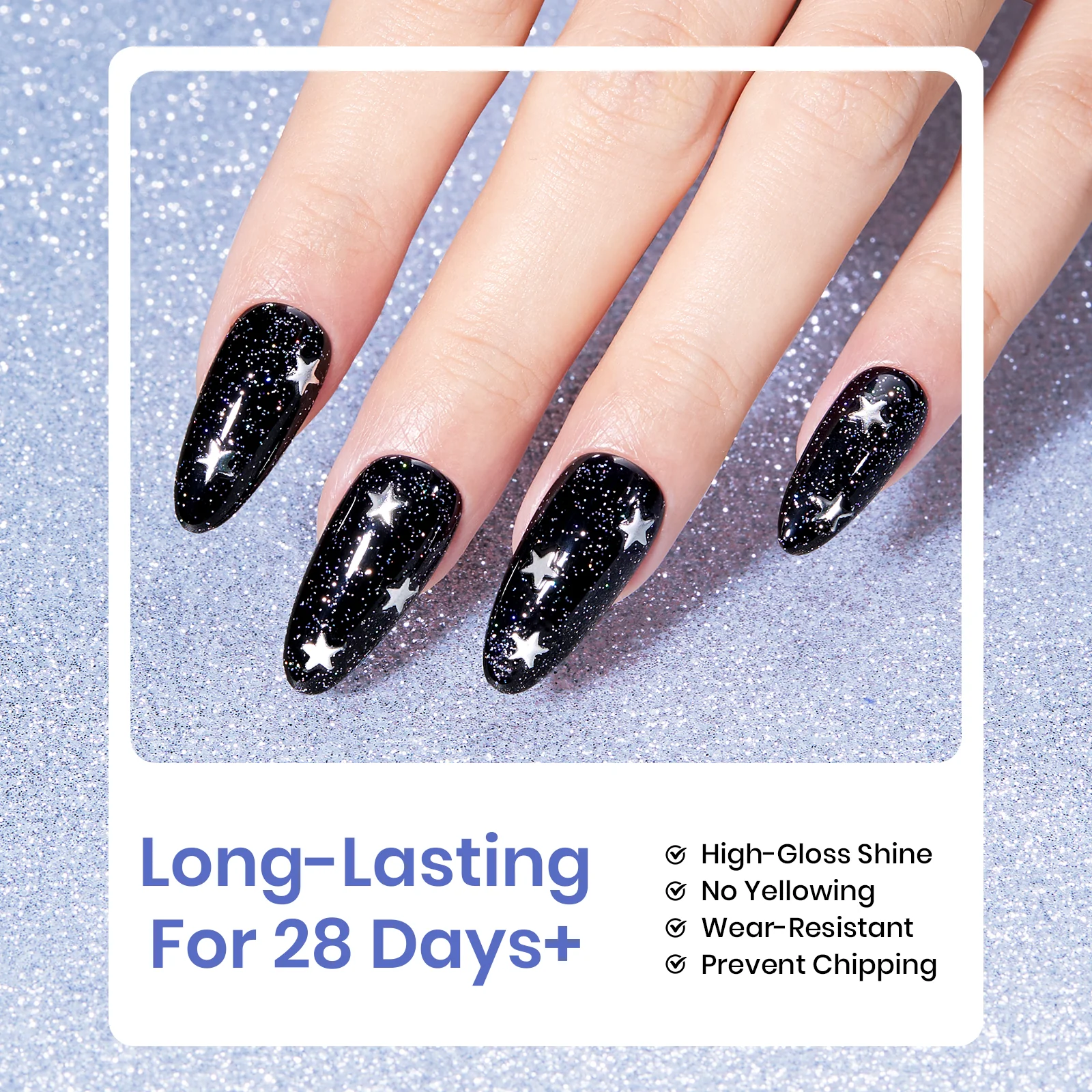Beetles Stay Shining Gel Polish Diamond Veil - 15ml of Ethereal Shine - Image 5