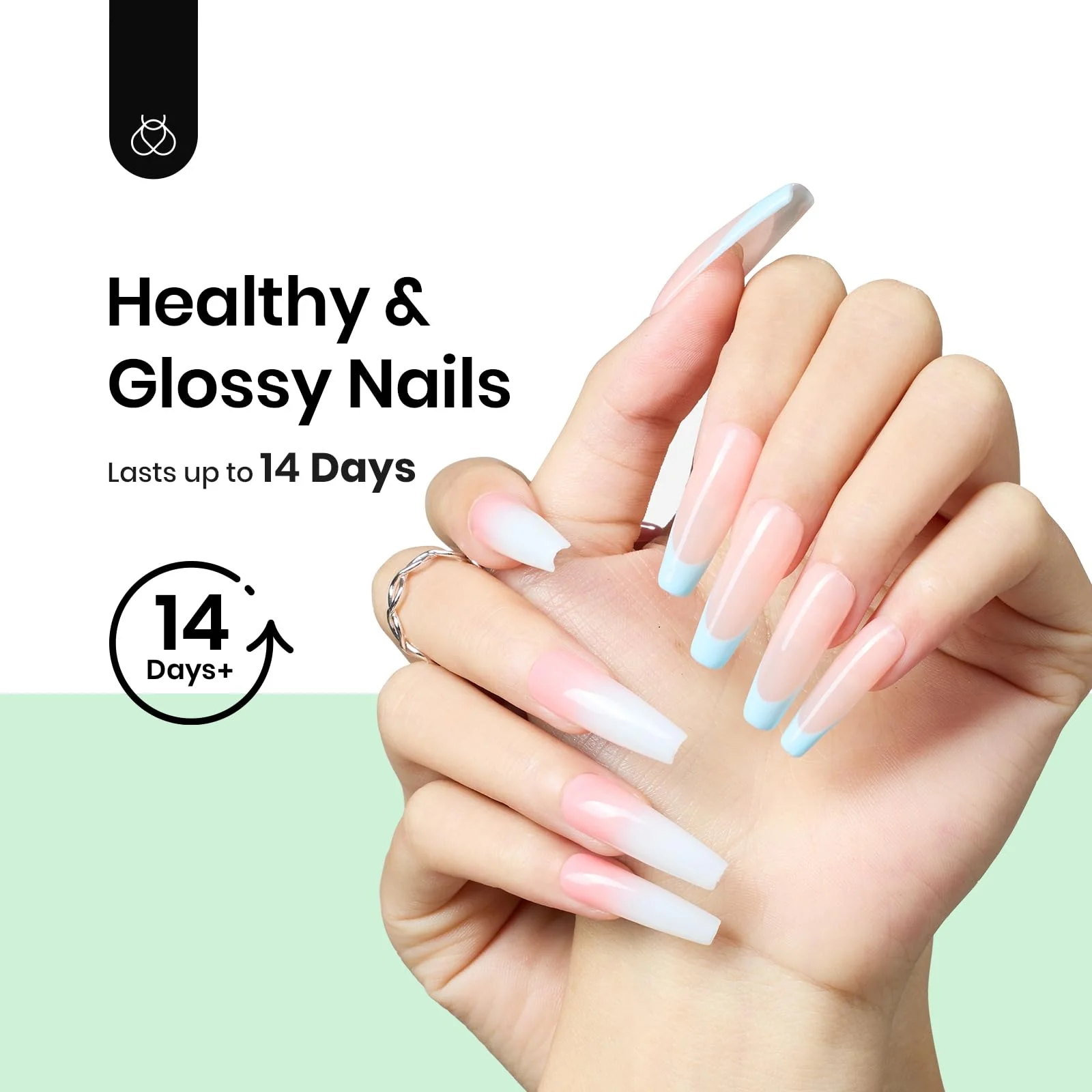 Upgraded Hema Free Gel Base and Top Coat Set - Image 2