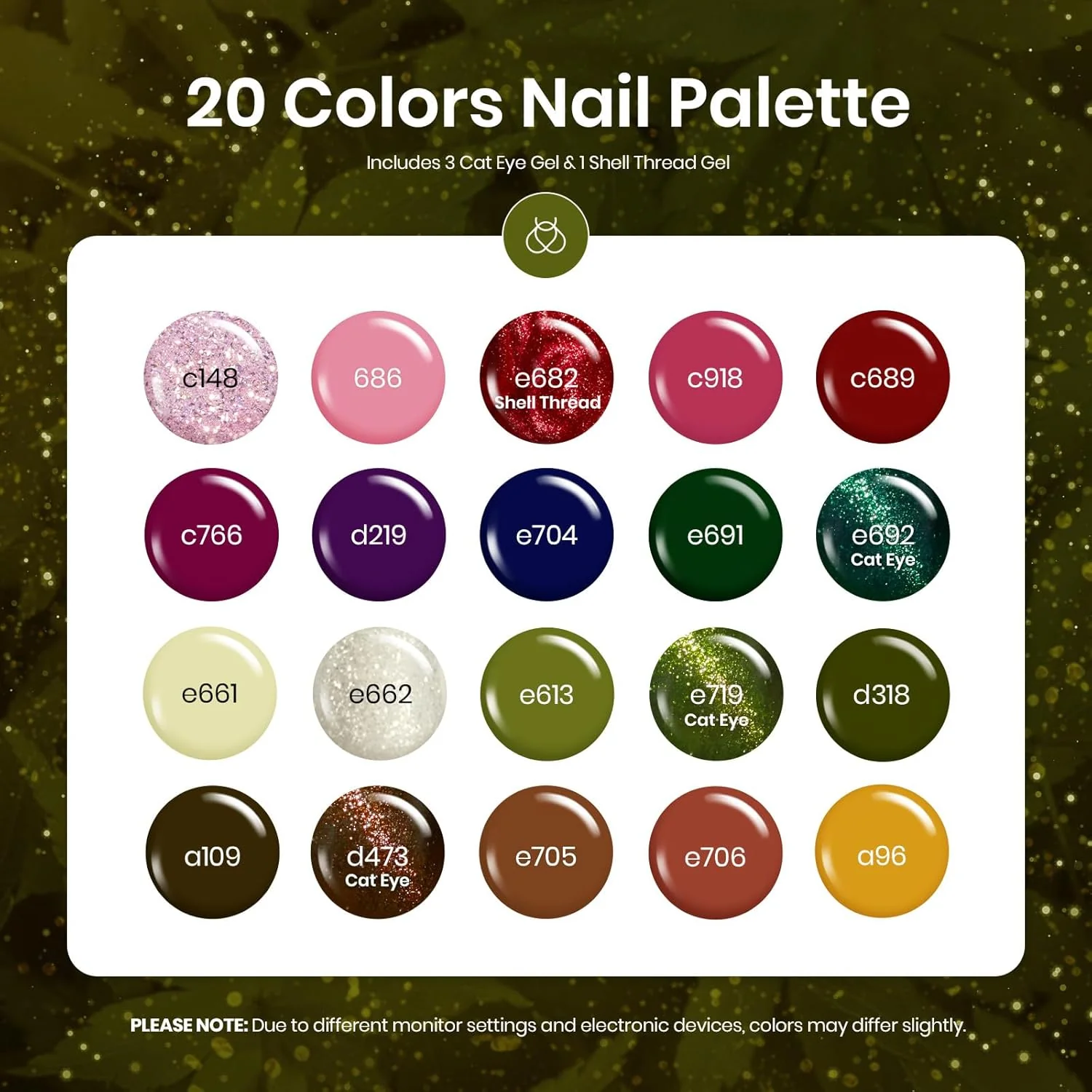 Urban Whispers - 20 Gel Colors Set with Top and Base Coat (5ml/Each) - Image 2