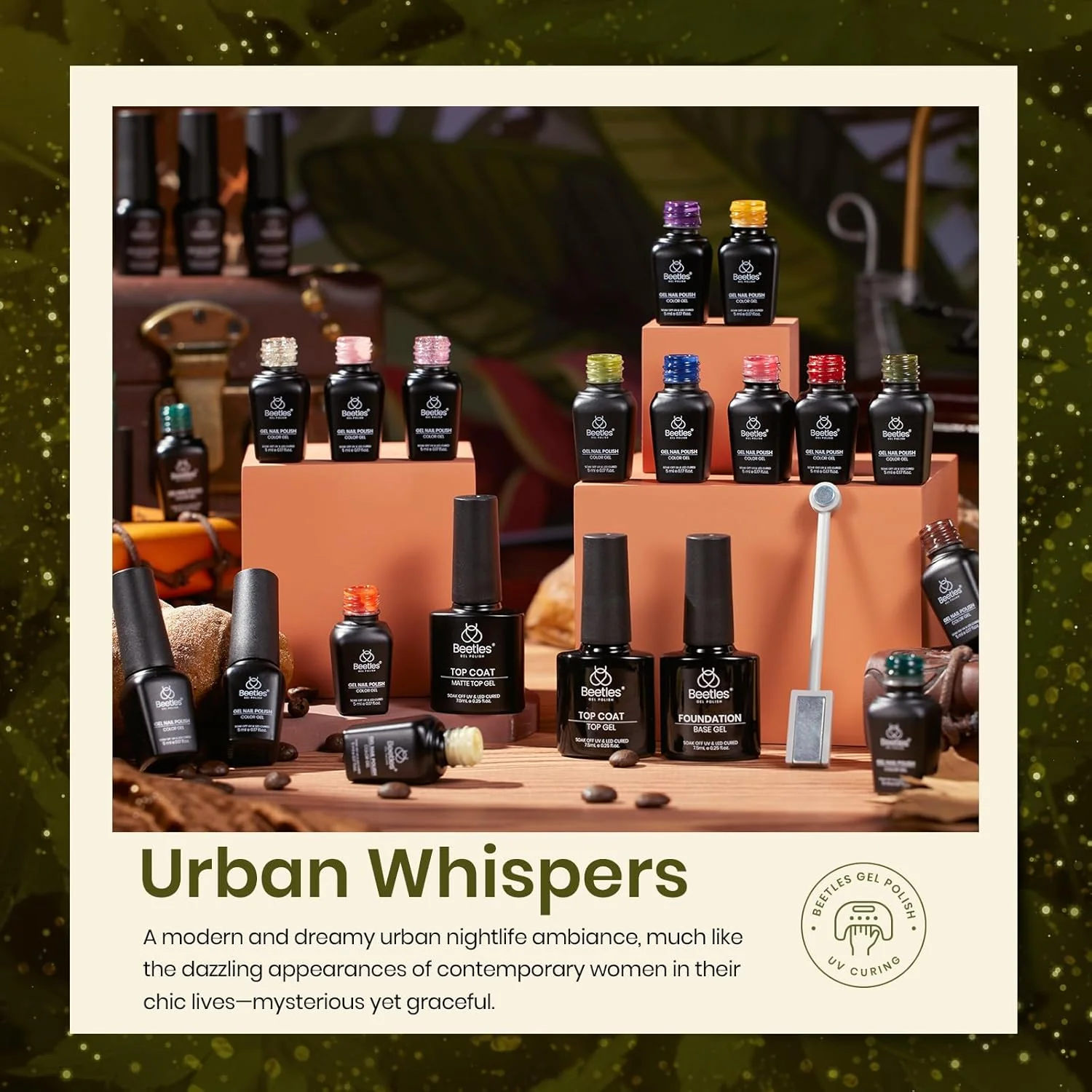 Urban Whispers - 20 Gel Colors Set with Top and Base Coat (5ml/Each) - Image 6