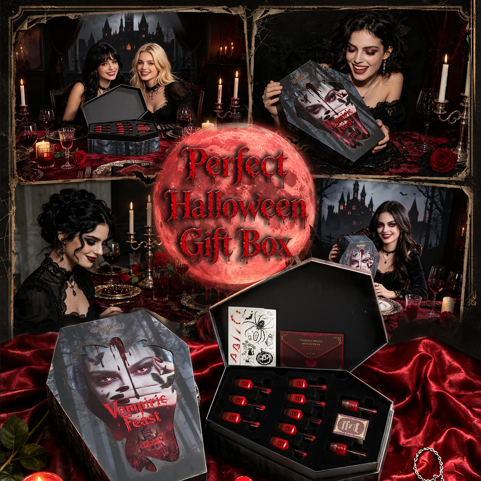 Vampiric Feast - Beetles Halloween HEMA-Free & TPO-Free Nail Kit 2026 Limited Edition Gift Box - Image 3